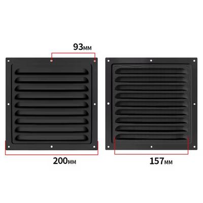 Aluminum Alloy Air Vent Grille Heating Cooling Vents Plate Air System Net Cover Screen Window Square Vent 200*300mm/200*400mm