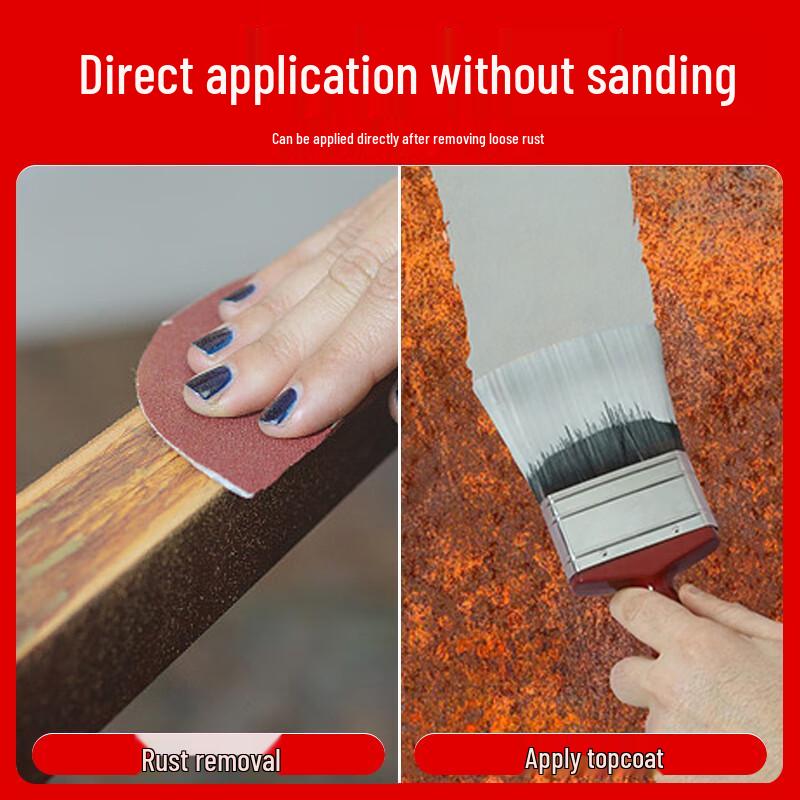 Allgll No-Sanding Water-Based Rust-Proof Metal Paint