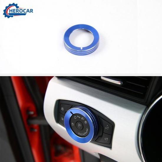 Headlight Switch Knob Button Trim for Ford F150  2015-  Mustang 15+ Aluminum