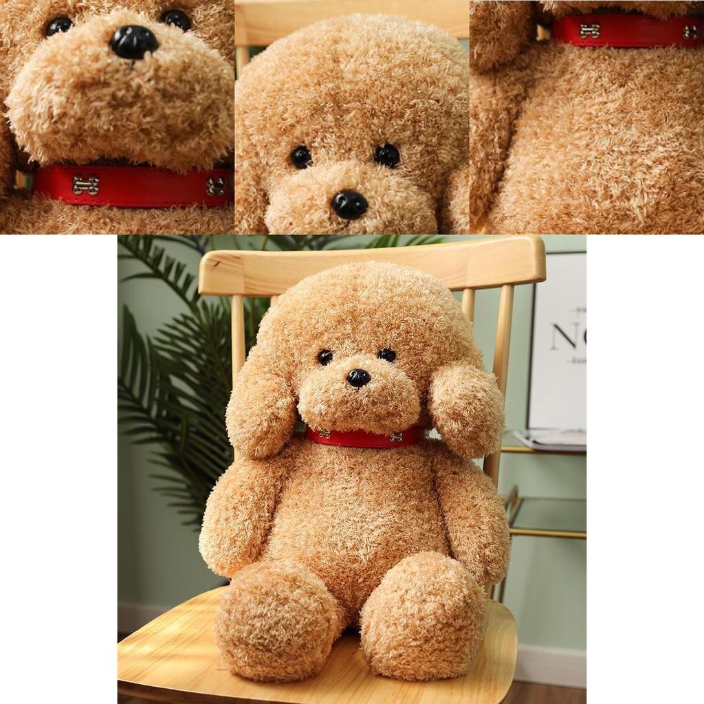 Adorable Teddy Dog Plush Toy Cute Sitting Puppy Doll For Girls Soft And Cuddly