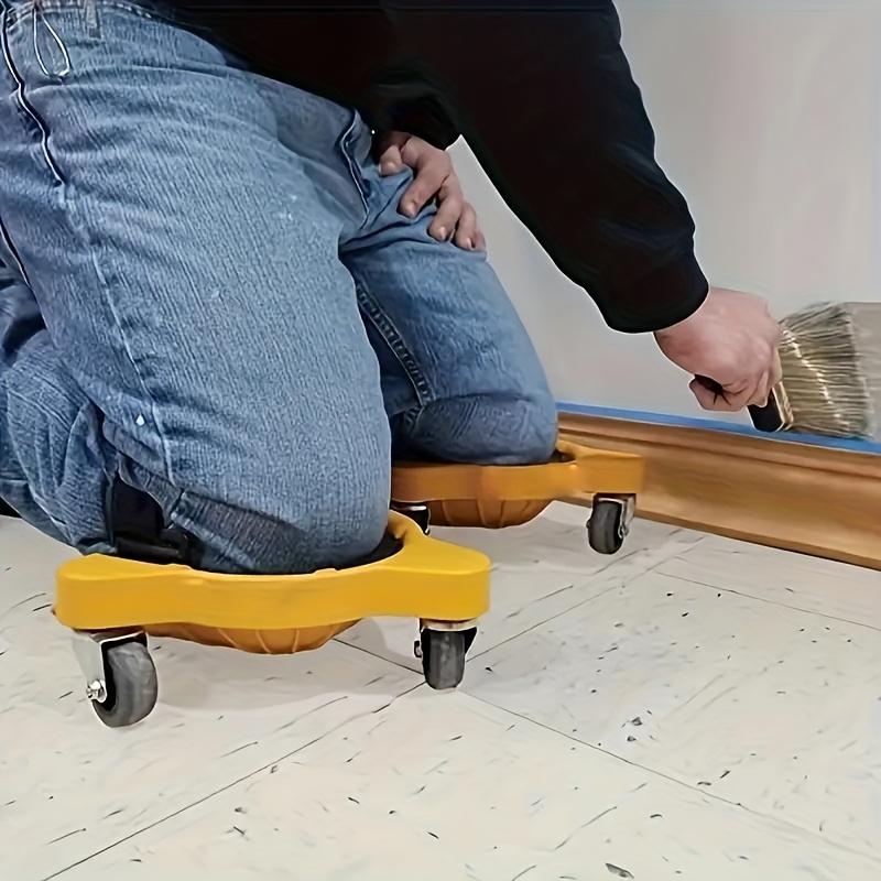 1PC 360°Rotating Wheel Knee Pad | Portable for Movement and Direction Adjustment, Suitable for Knee Protection When Laying Tiles On Construction Sites