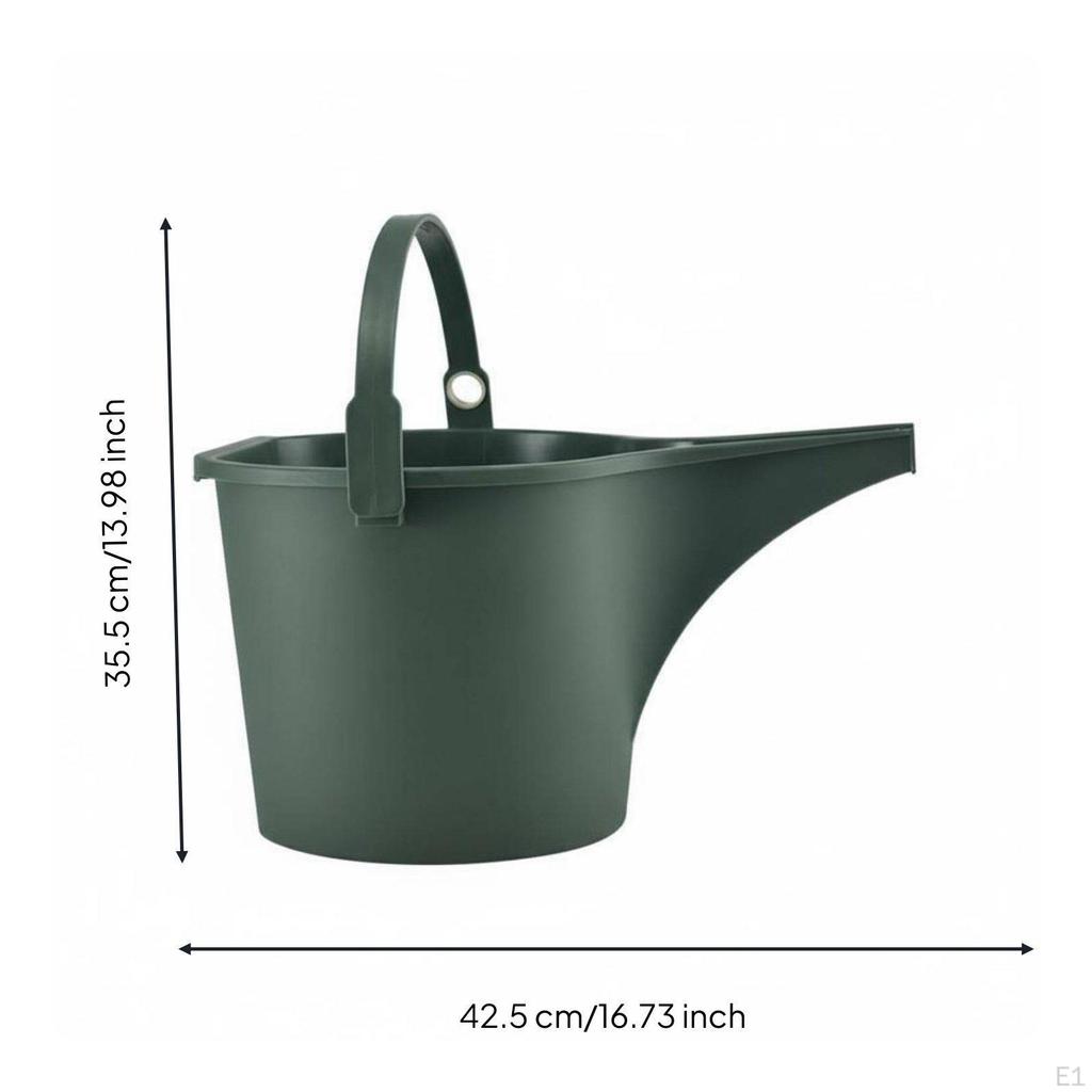 Long Spout Watering Can Ergonomic Handle Garden Water Lightweight 8L Pail