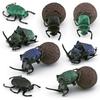 Vibrant Pvc Dung Beetle And Beetle Models Set Of 8 Realistic Insect Figurines For Home Decor