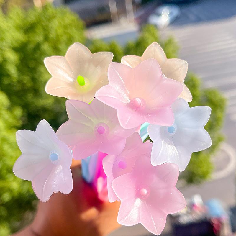 4Pcs Flower Gel Pens Photochromic Cute Student Exam Writing Pen School Office Supply Black Ink Neutral Pen