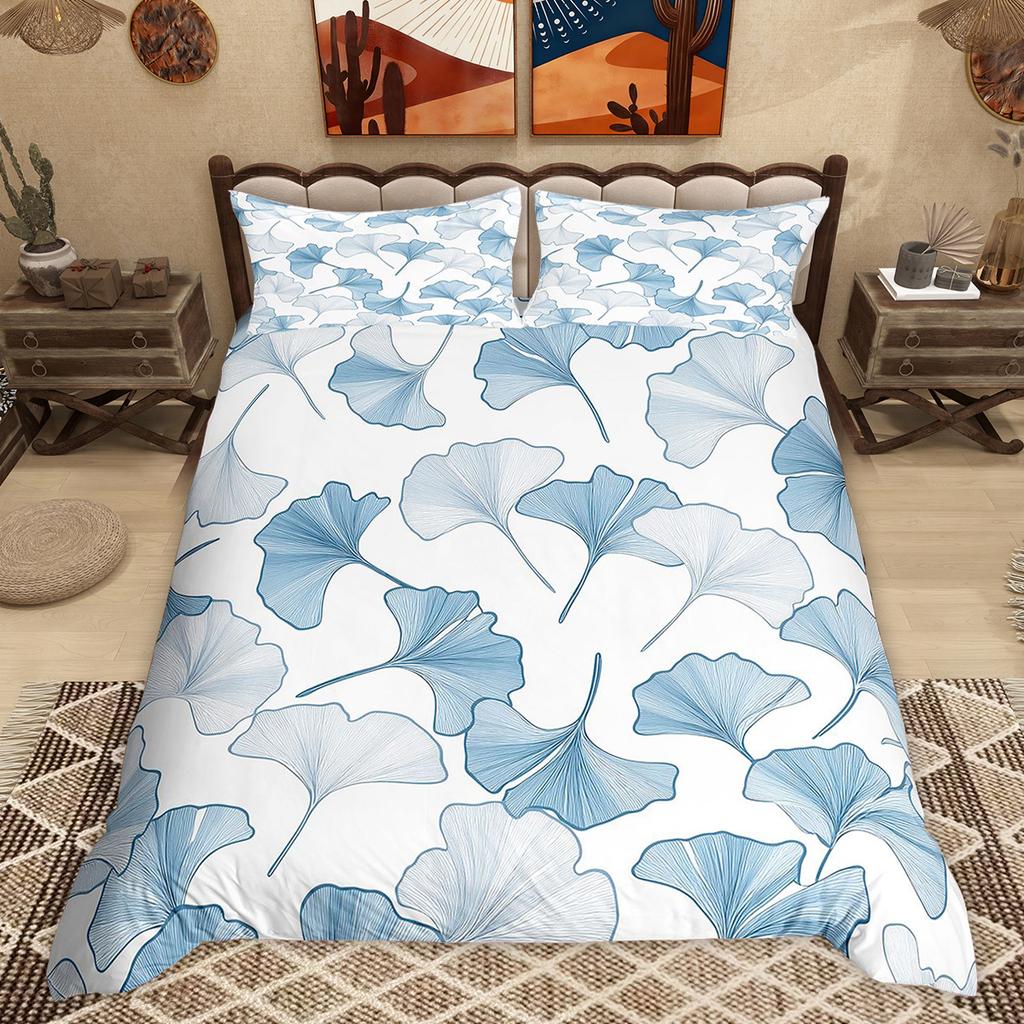 Comforter Homewish Modern Minimalist Abstract Simple Art Bedding Set Botanical Plant Leaves Comforter Set