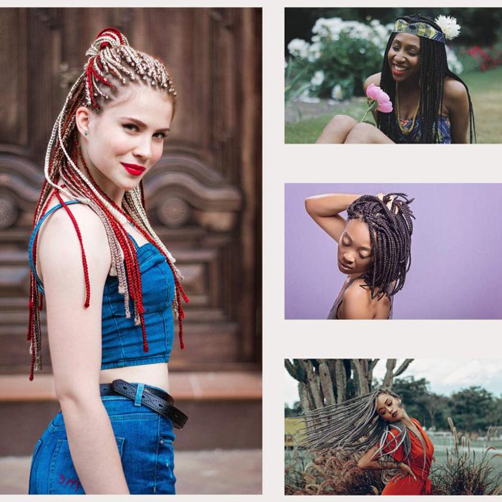 Carbonized Bamboo- Handle Crochet Reggae Dirty Debate Hair Extension Crochet Double-headed Three-headed Dirty Braid Hook Wig Crochet Hair Piercer