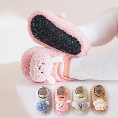 Calzini Spessi da Scarpe per Bambini Primavera Estate Pavimento Fondo Morbido Antiscivolo Scarpe Primi Passi per Bambini 0-6 Mesi Ammortizzatori Pre-camminata