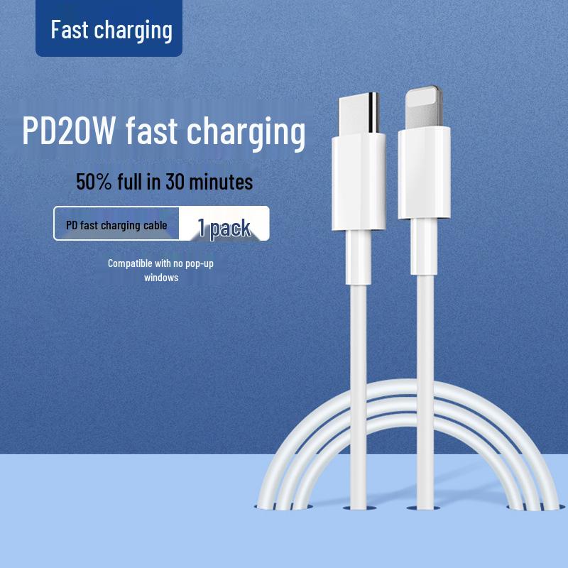 Colorful Braided USB Cable for Apple 8/13/14 - 20W Fast Charging