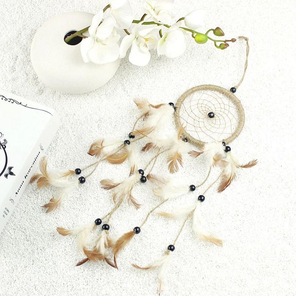 Art Crafts Feather Dream Catcher Romantic Wall Hanging Ornaments Hand-woven Mural Home Decoration