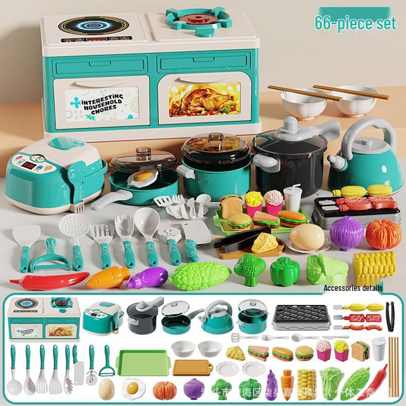 Children's Kitchen Toy Set: Role-Playing Simulation Stove for Boys and Girls
