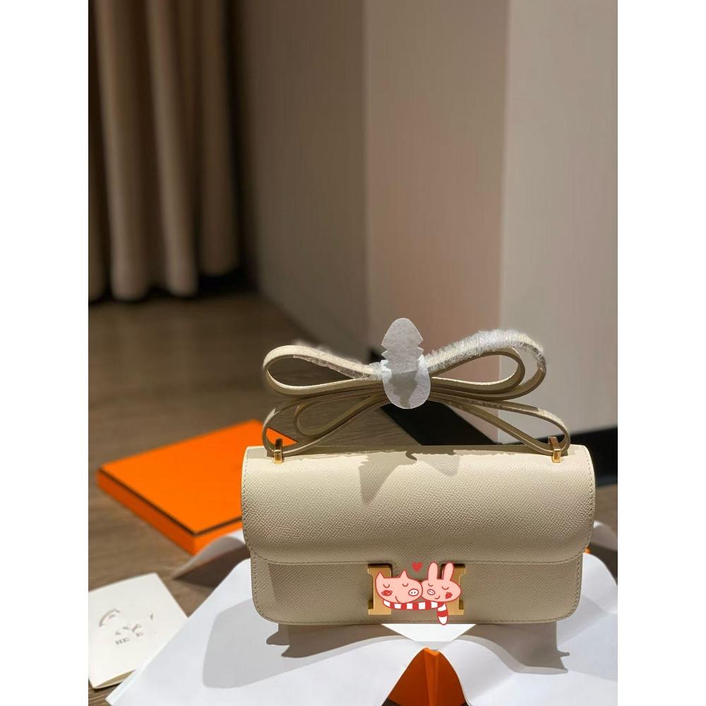 Ep Palmprint Top Layer Cowhide Horizontal Plate Light Luxury Style Single-shoulder Crossbody Women's Bag