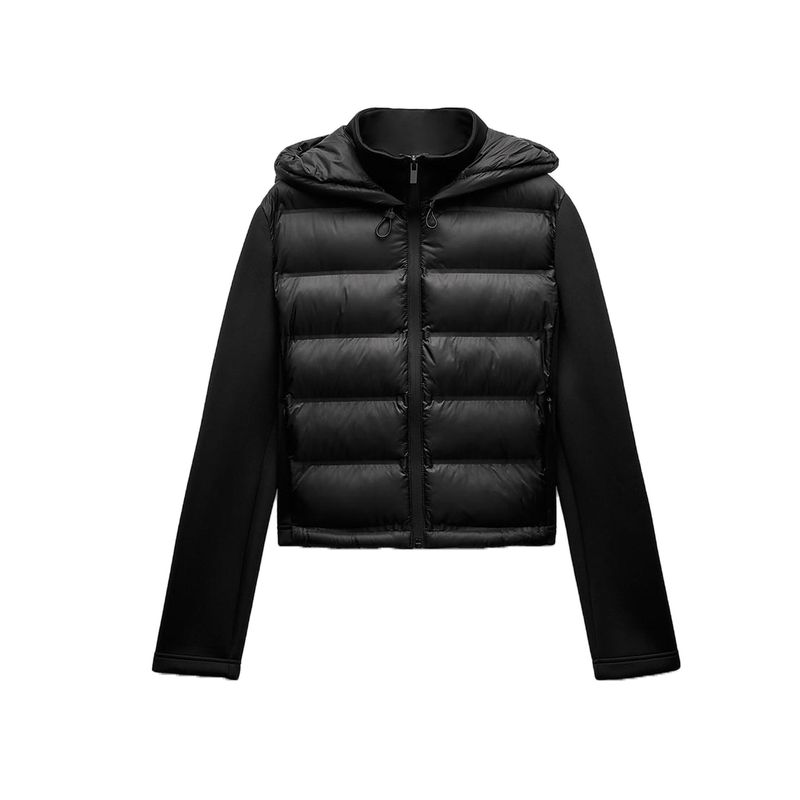 

Winter New Women s Clothing K-style Hooded Slim Fit Stand Collar Long Sleeves Heattech Cotton Jacket Outwear 4391742 Black L