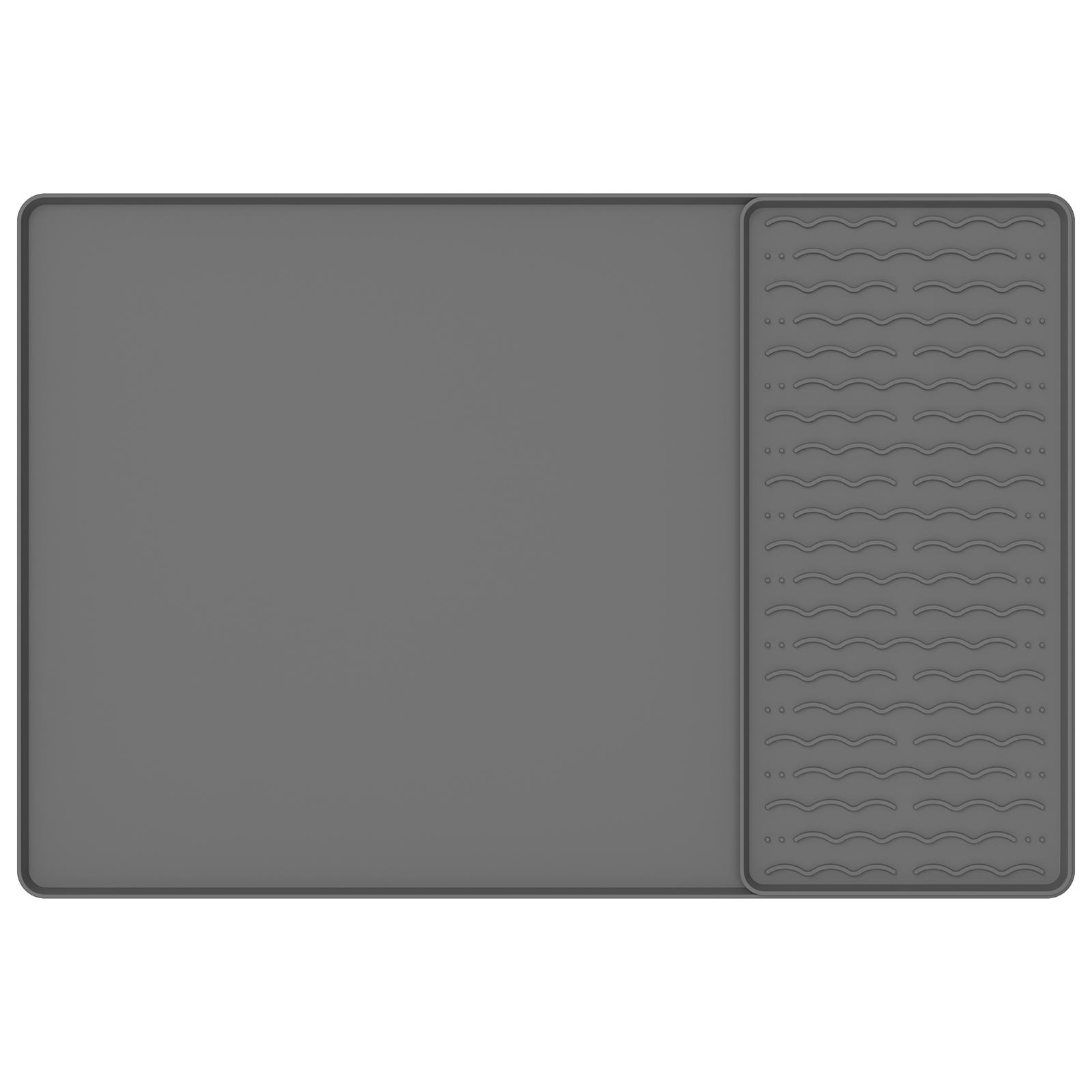 

2Pcs Silicone Coffee Mat Heat Resistance Soft Coffee Machine Pad Detachable Dish Drying Mat for Kitchen Countertops M