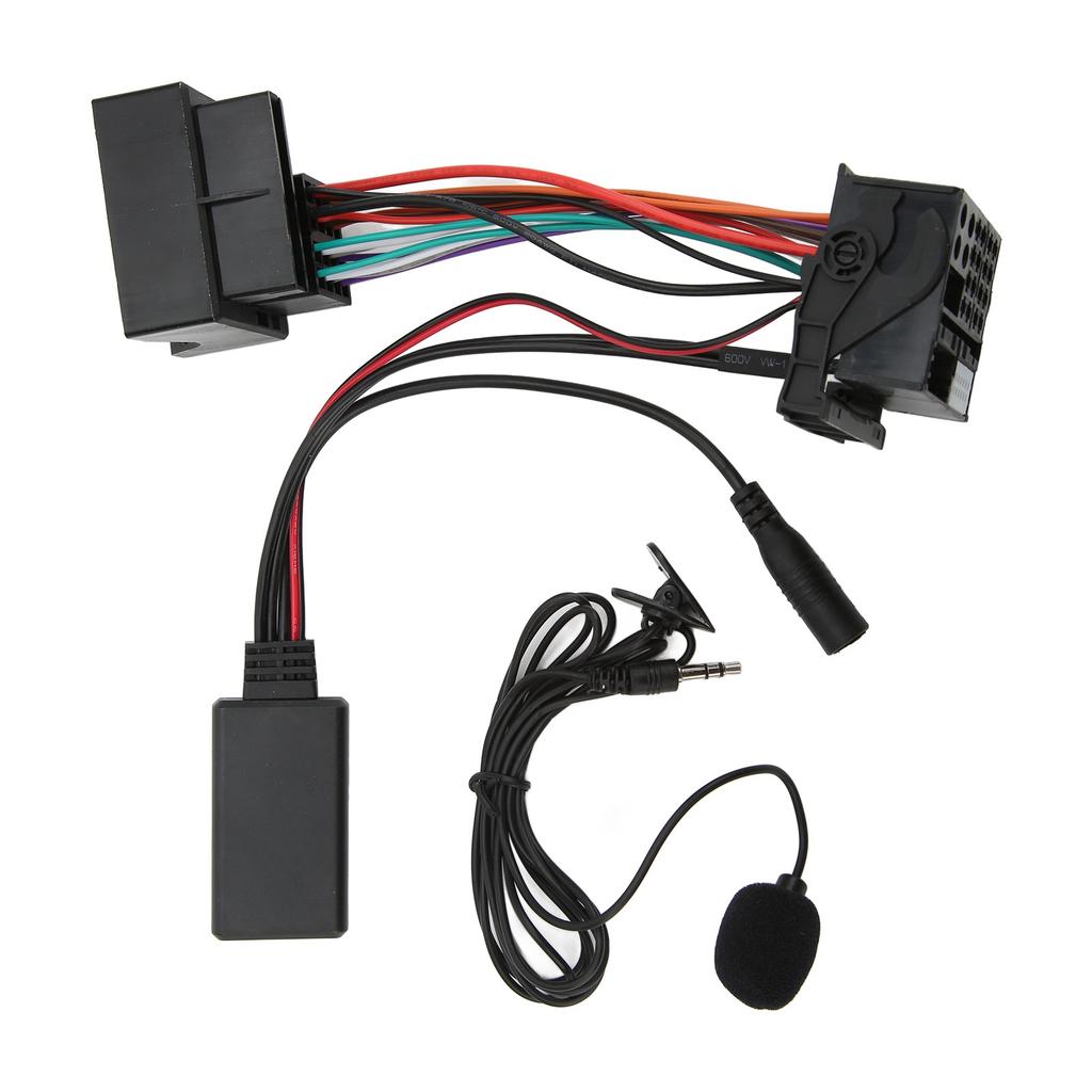 Bluetooth 5.0 AUX In Cable Car Stereo Audio Adapter Replacement for RCD310 RCD510 RNS510with Power Line