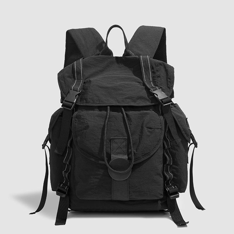 Backpack New Ins Simple Nylon Lightweight Backpack Travel Mountaineering Bag Student Computer Bag Male