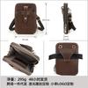 Retro Top Layer Cowhide Fashionable Large Screen Mobile Waist Bag Multifunctional Genuine Leather Men's Shoulder Crossbody