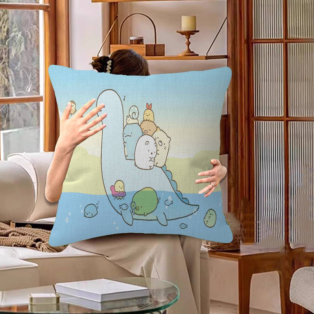 Cartoon S-Sumikko Cute G-Gurashis Pillow Cover Sofa Cushion Cover Home Room Decoration Children Gift