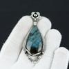 Blue Fire Labradorite Gemstone Pendant, 925 Sterling Silver Jewelry Pendant, Natural Labradorite Gemstone Pendant For Women, For Gifts