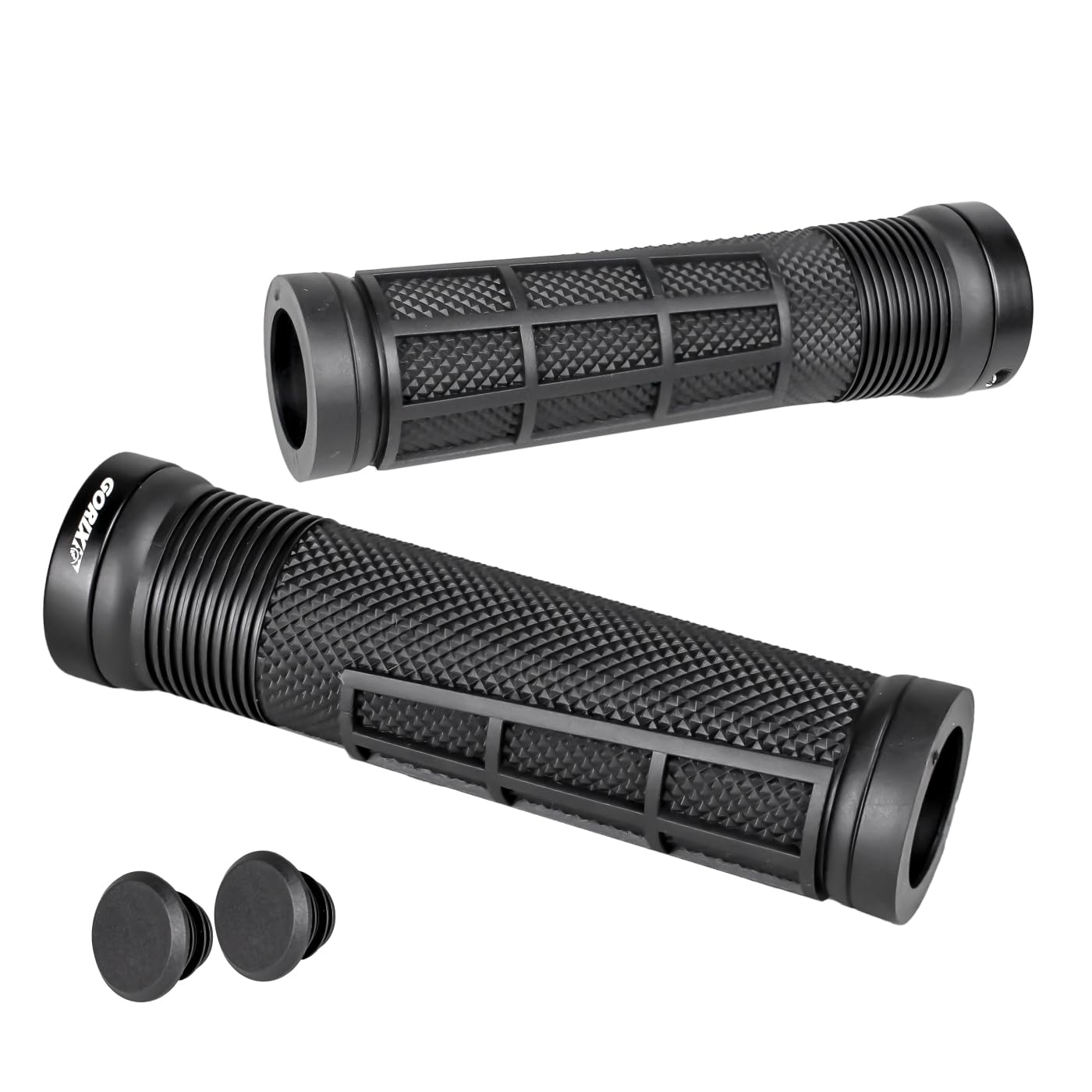 

GORIX Велосипедная круглая цилиндрическая расширяющаяся грипса Амортизирующая Велосипедная ручка для велосипеда Кросс Мини Электро и других велосипедов Грипсы, Узор, Lock-On, чёрный