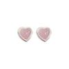 All-body Korean Ins Blogger Pink Blue Peach Heart Heart Earrings for Women Candy Color Heart Shape Earrings