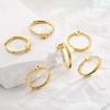 For Women Fashion Inlaid Zircon Adjustable Finger Rings Jewelry Gifts Wholesale