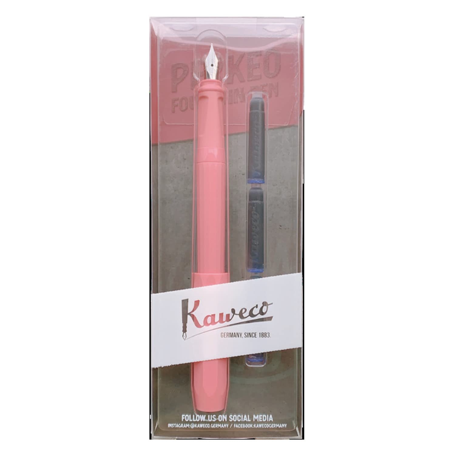 

Kaweco Pakeo Peony Blossom Fountain Fine Blister Officially Imported Pen, Nib, 10002225, Case,