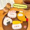 1/6/12 Pcs Cute Food Doll Pendant Plush Sushi Food Play Pendant Backpack Keychain Pendant