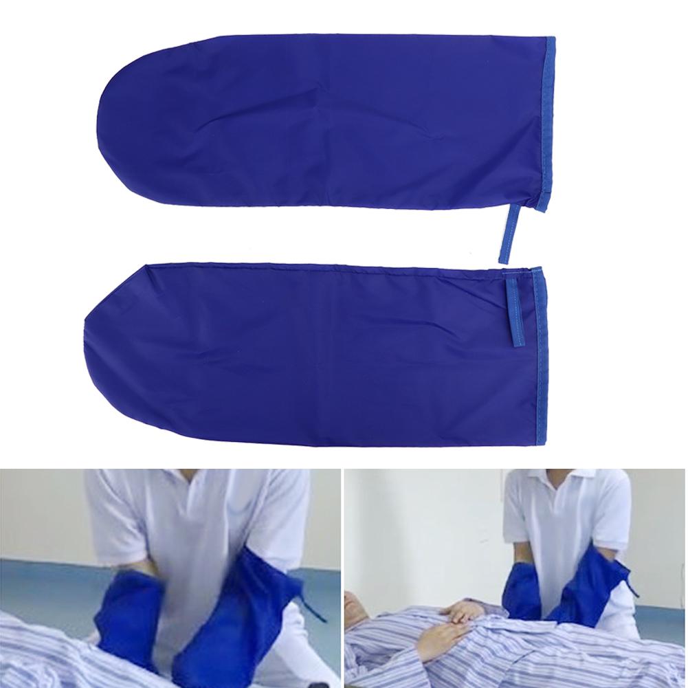 Disabled Patient Elderly Transfer Moving Gloves Bed Nursing Lift Sliding GlovesBlue