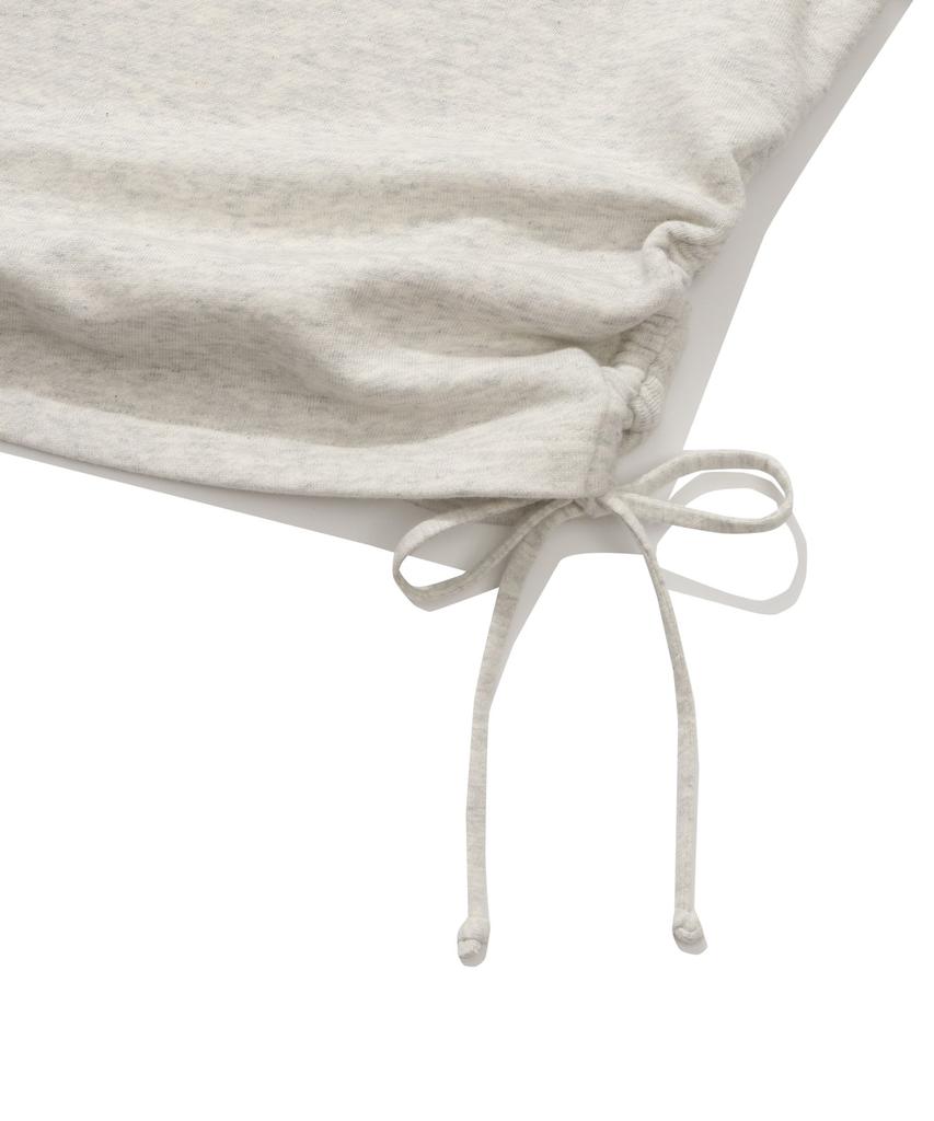 COVERNAT WOMAN Shirred Sweatshirt Oatmeal