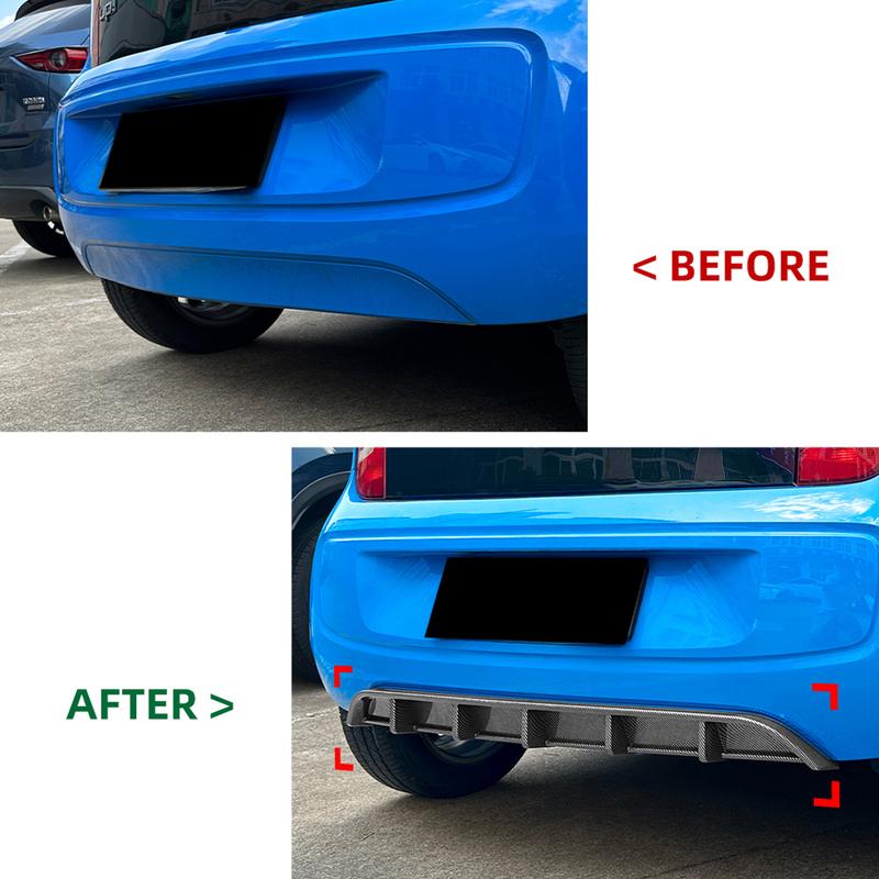 Rear Bumper Spoiler Boot Lower Splitter Bracket Trim For Volkswagen VW UP 2011-2015