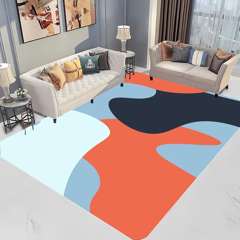 Abstract Colour Art Large Area Carpets for Home Living Room Children's Bedroom Sofa Doormat Kitchen Floor Rugs Anti-slip Decor