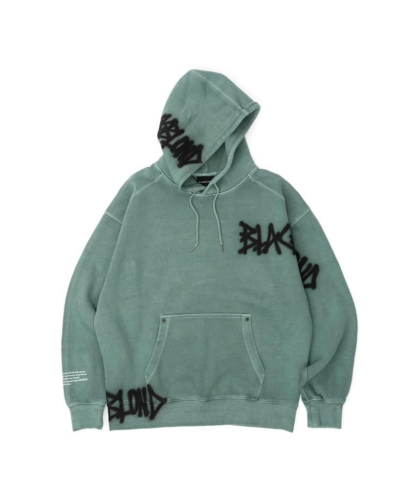 Bbdi Disorder Graffiti Logo Pigment Hoodie (Dust Green)