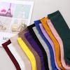 Candy Color Breathable Ankle-High Winter warm Cotton Socks Knitting Hosiery Stocking