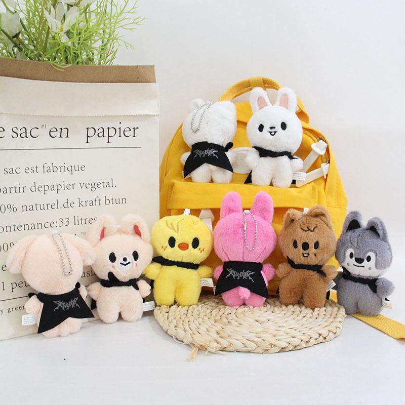 Plush Cartoon Keychain Skzoo Plush Doll Star Surrounding Li Longfu Cloak Small Doll Bag Pendant Children'S Toy