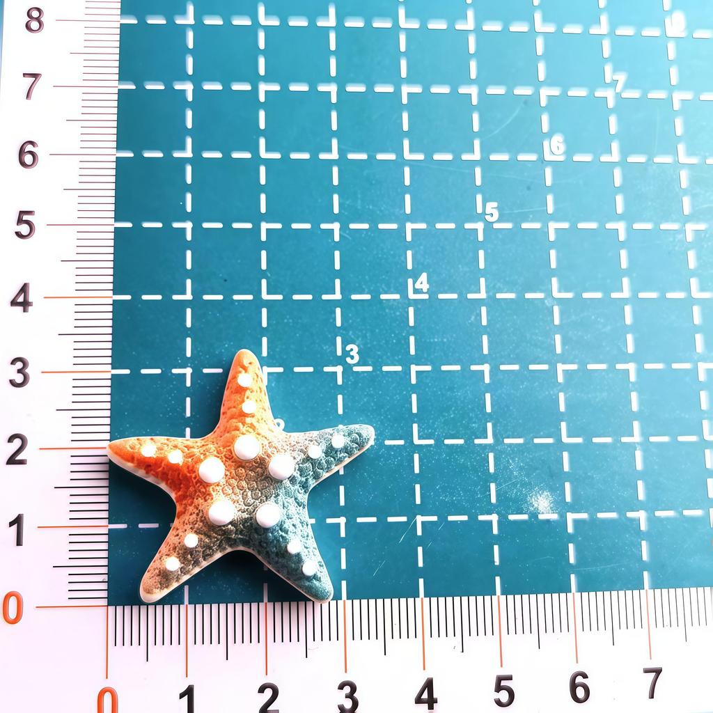 Gradient Rainbow Starfish Resin Phone Case & DIY Jewelry Hair Accessories