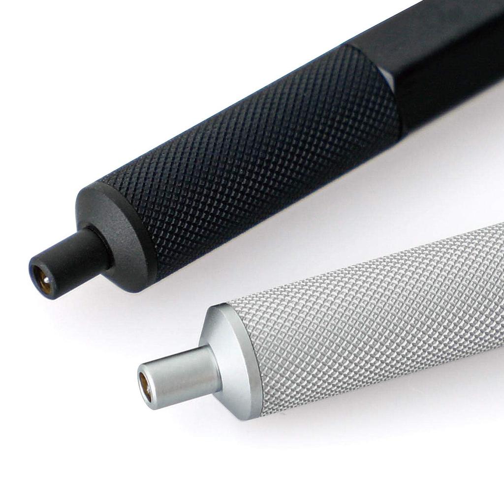 penco Drafting Ballpoint Pen 0.5 mm Short Aluminum Barrel, Silver (FT181)