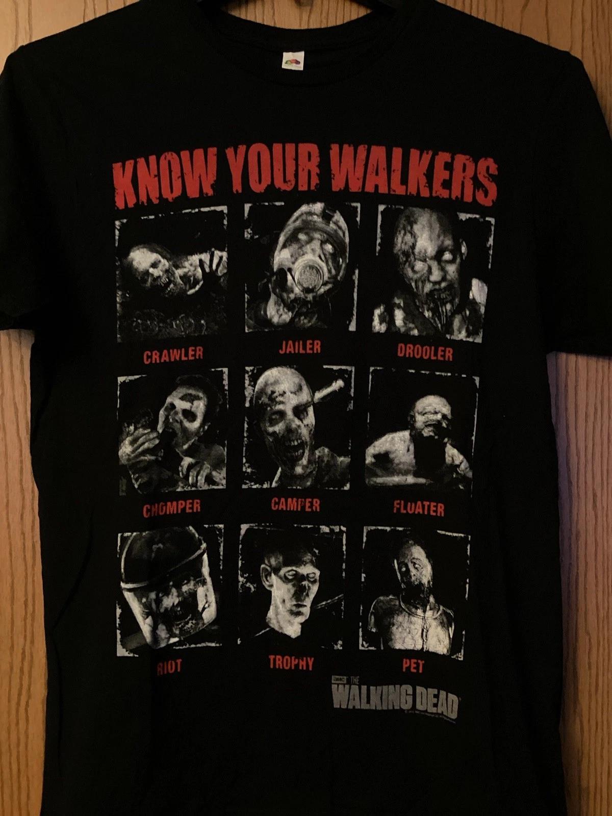 The Walking Dead - AMC - “Know Your Walkers” - 2014 Black Shirt - M L