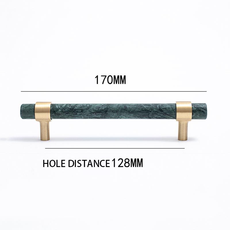 Nordic Style Marble + Brass T Bar Cabinet Handle Kitchen Cupboard Door Pulls Furniture Drawer Handle Dresser Knob Hardware