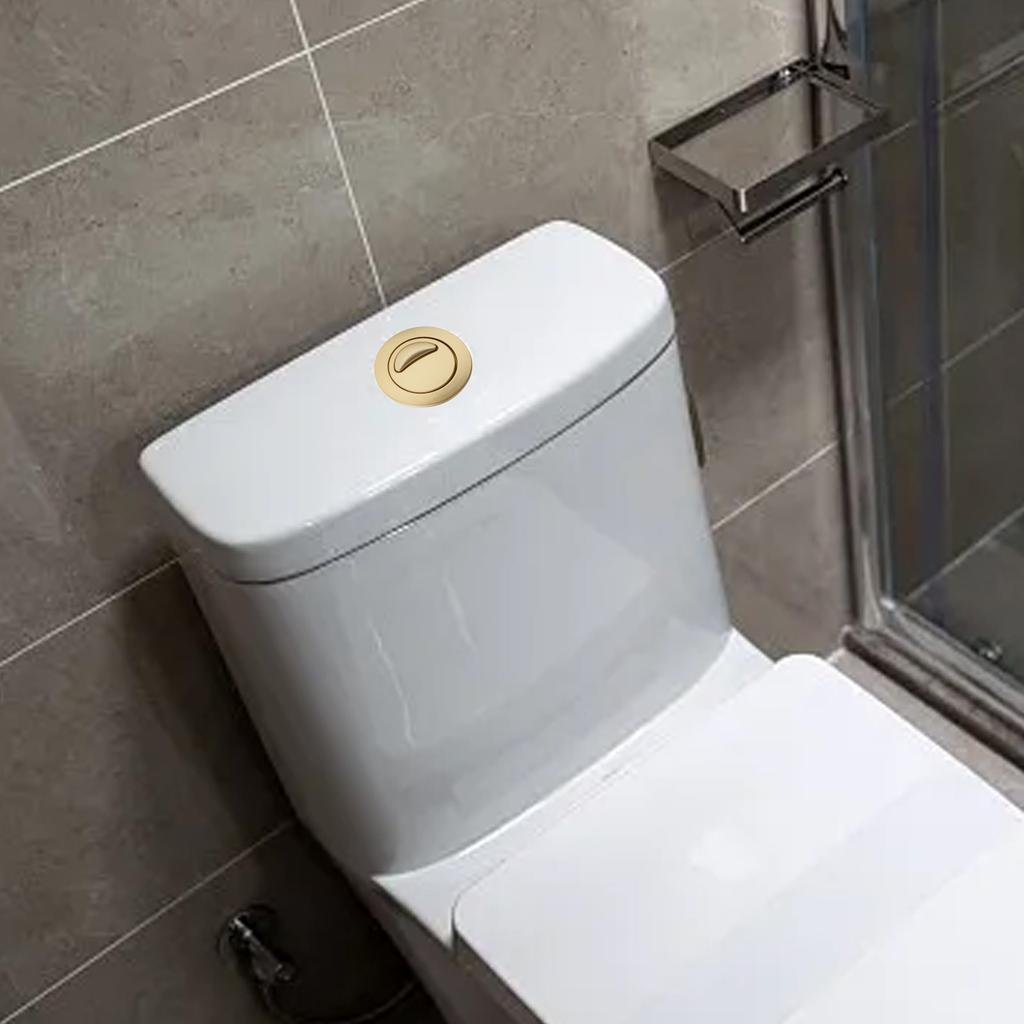 Aesthetic Gold Toilet Flush Knob Featuring Robust Construction and Design
