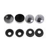 8 Pcs/Set Universal ABS Chrome License Plate Frame Screw Nut Caps+Bolt Cover Set For Car Truck