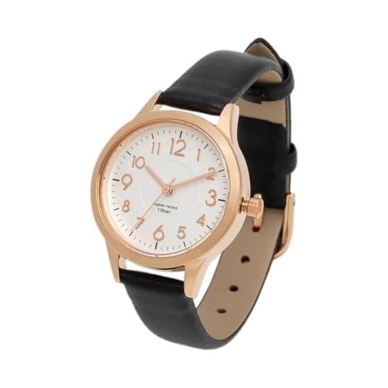 Fieldwork Watch Waterproof Juvia Analog Leather Strap ST257Z-5 Women s Black