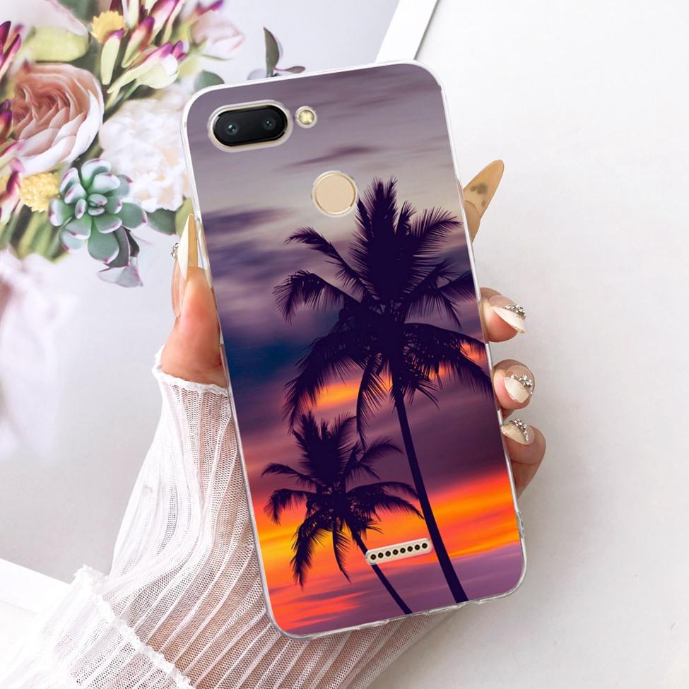 For Redmi 6 Case Cover Transparent Cute Cat Fashion Butterfly Funny Cool Painted Casing M1804C3DH M1804C3DG M1804C3DI
