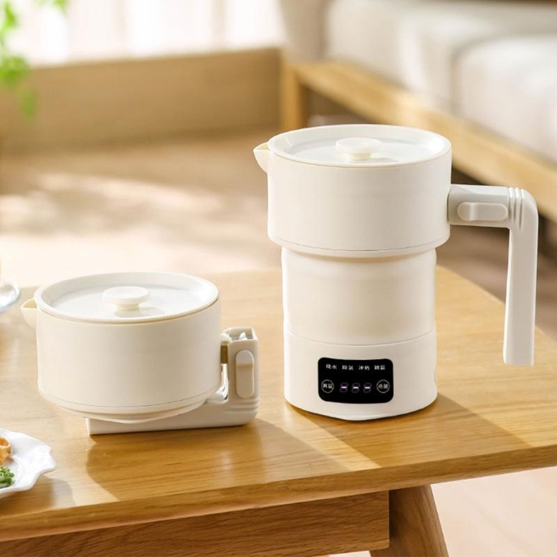 Foldable Electric Kettle With 4 Temperature Settings Fast Boil For Tea Coffee 600ml Portable 220V Dry Burn