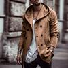 Men's New Winter Style Fashion  Hat And Wool Overcoat Comfortable Warm Coat