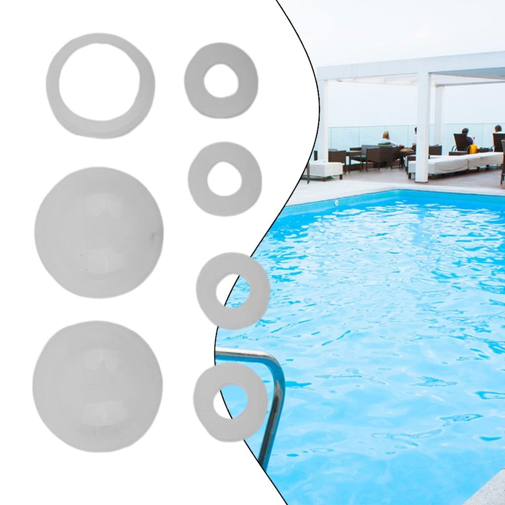 Gaskets Dome/mushroom Seals Check Valve Seals 7pcs Kit Semi-Transparent Silicone Rubber Repair Kit New Practical