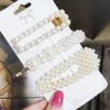 Pearl Hair Clip For Women Korean 3/4pcs Geometric Hairpins Set Hair Berrettes Girl Hairgrip Side Clip Hair Accessories