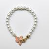 Elegant Elastic Faux Pearl Bracelet for Women - Versatile French Classic Style Jewelry