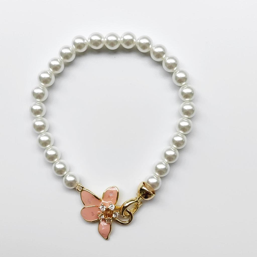 Elegant Elastic Faux Pearl Bracelet for Women - Versatile French Classic Style Jewelry