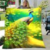 3D Hot Fashion Peacock Feather Flannel Adult and Children Blanket Sofa Bed Decoration Blanket Portable Blanket Bath Towel Gift