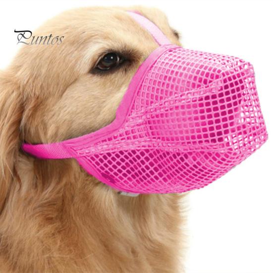 Nastavitelný náhubek pro psy z měkké síťoviny pro malé a střední psy Zabraňuje kousání Žvýkání Prodyšný náhubek pro domácí mazlíčky